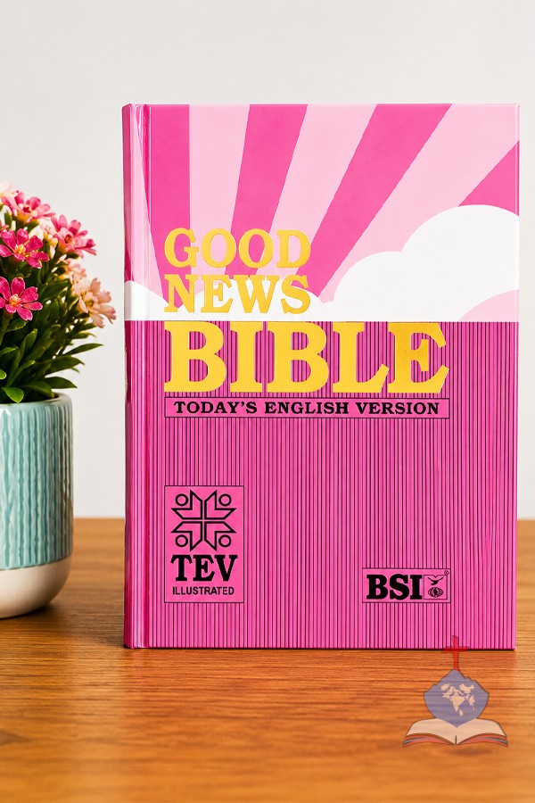 Good News Bible (Pink) – Today's English Version (TEV) Illustrated, Compact HB