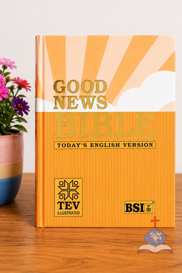 Good News Bible (Orange) – Today's English Version (TEV) Illustrated, Compact HB