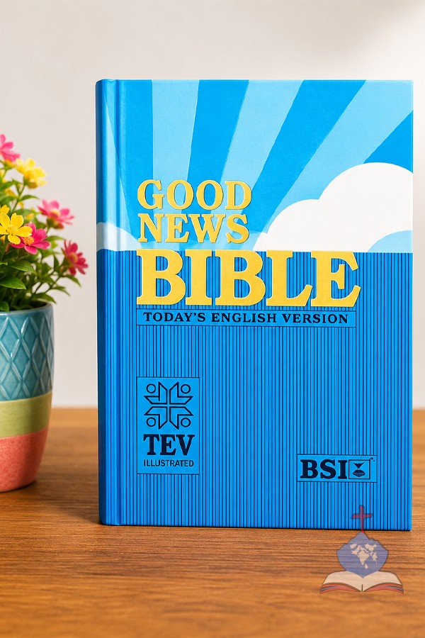 Good News Bible (Blue) – Today's English Version (TEV) Illustrated, Compact HB